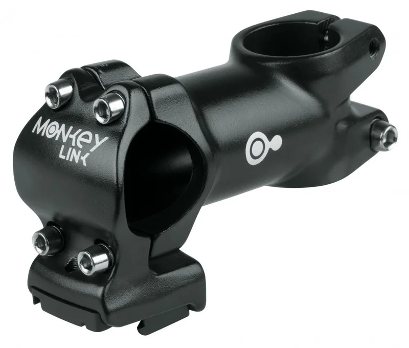 Monkey Link Vorbau AS-ML3 75 mm schwarz  Robuster Ahead-Vorbau für MTB & E-Bike, Magnet-Interface für Zubehör, 31,8 mm Klemmung, leichter Aluminiumkörper