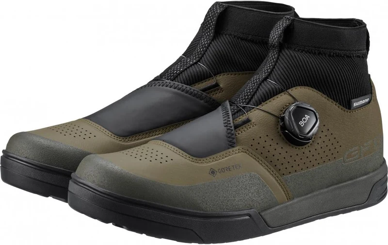 SHIMANO Fahrradschuhe GF800GTX Herren/Damen MTB Flatpedal Größe 45 Grün