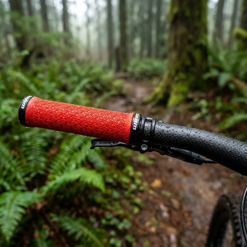 SRAM MTB Lockring Griffe - Lock-On Griffset, rot