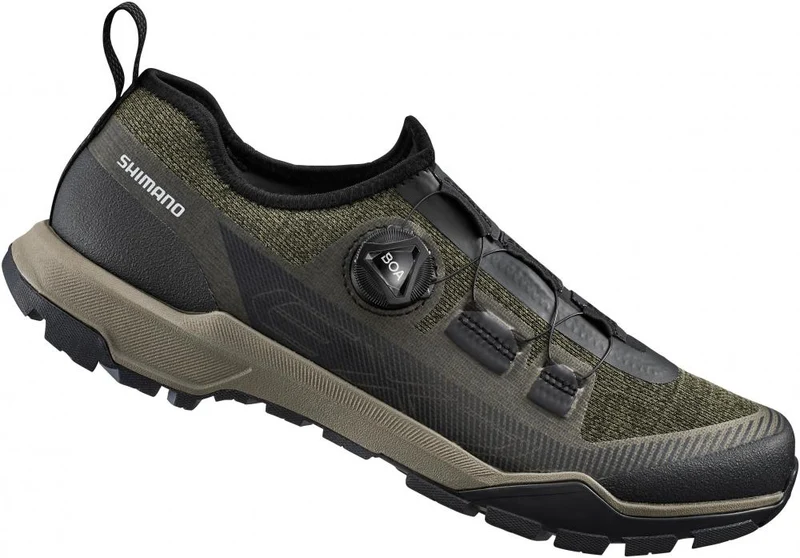 SHIMANO Fahrradschuhe EX700 Herren/Damen Touring SPD, Größe 45, Grün