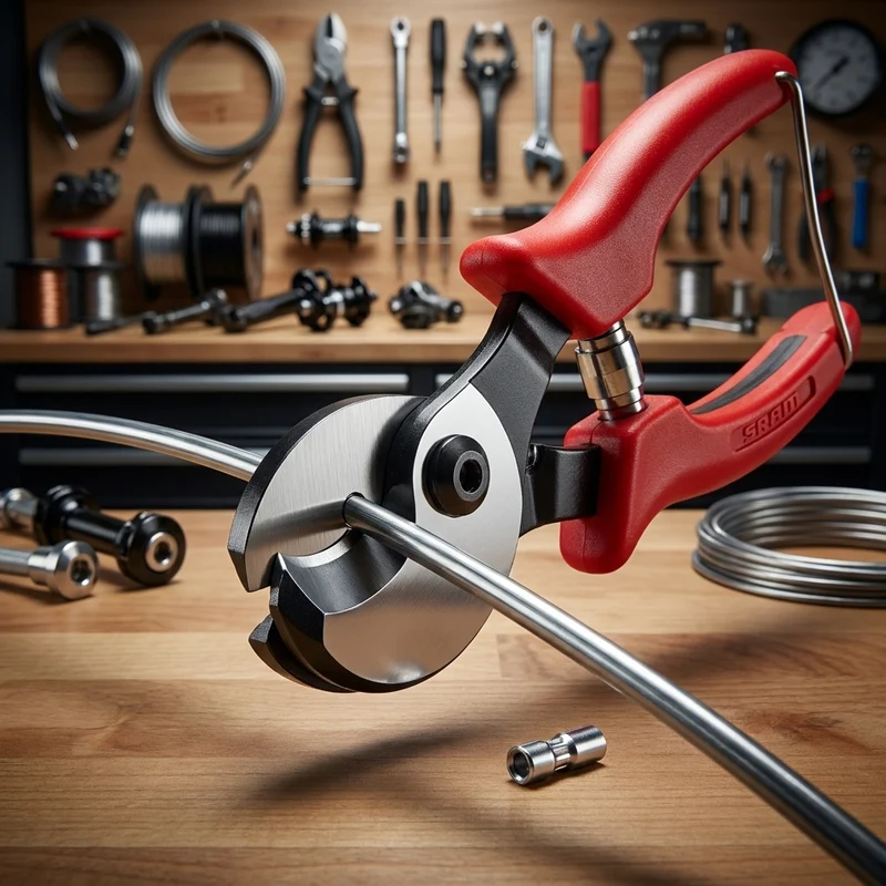 SRAM Cable Cutter Tool with Crimper - Präzisions-Seilzugzange für saubere Schnitte