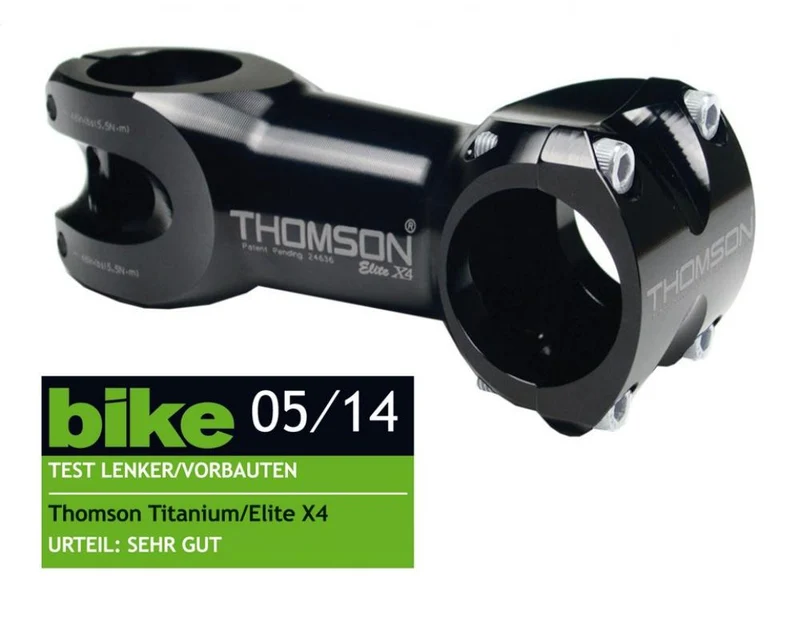Thomson Ahead Vorbau Elite X4 schwarz 1 1/8" 0° 40mm 31,8mm Lenkerkl.