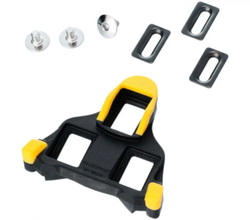 SHIMANO SM-SH11 SPD-SL Schuhplatten gelb mit 6° Bewegungsfreiheit