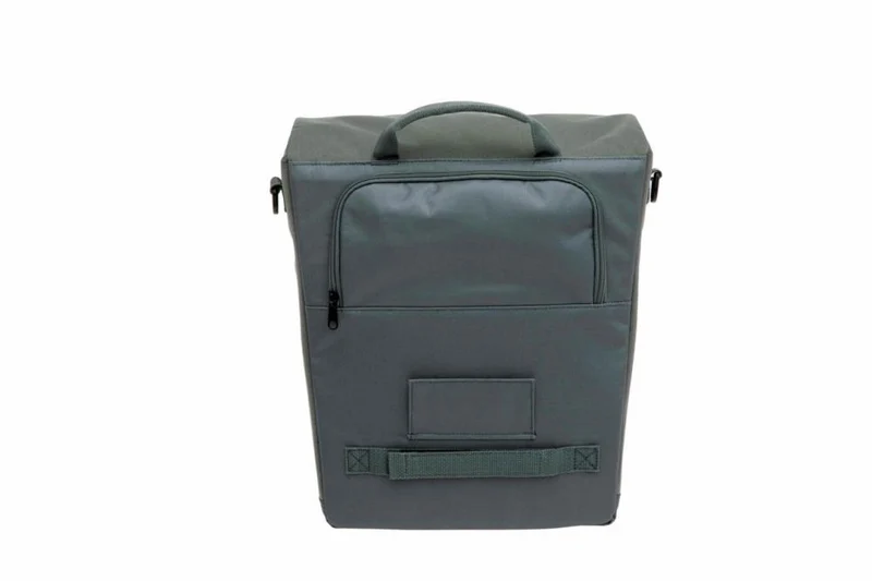 New Looxs Radtasche Tulum Single Grey Green 18 l Grey - praktische Gepäckträgertasche