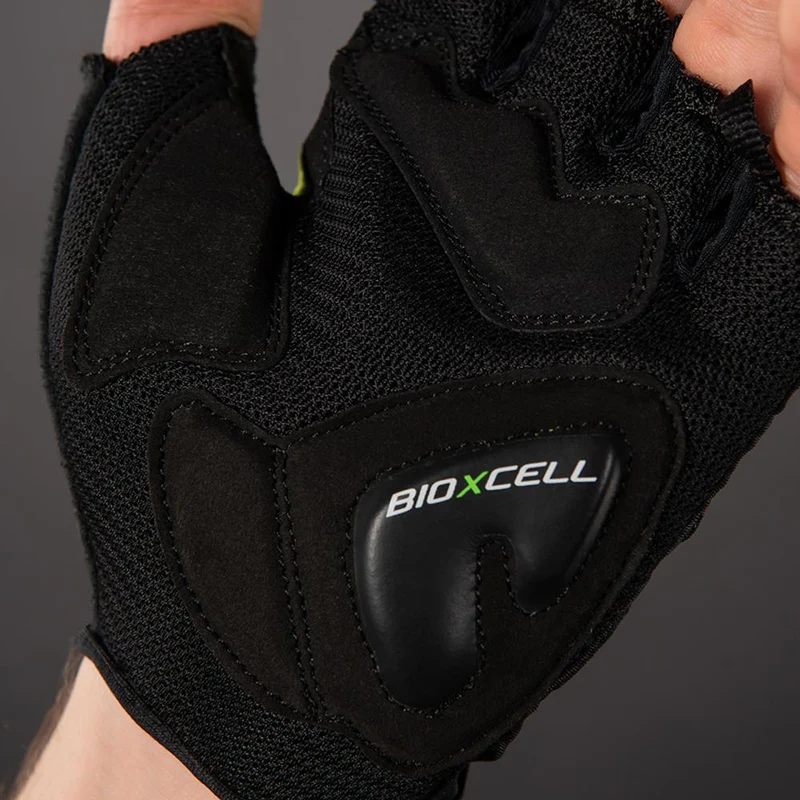 CHIBA BioXCell Air - Radhandschuhe neongelb, XL, gepolstert, atmungsaktiv