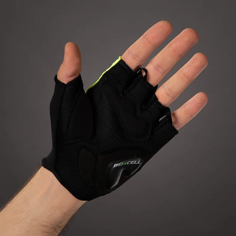 CHIBA BioXCell Air - Radhandschuhe neongelb, XL, gepolstert, atmungsaktiv