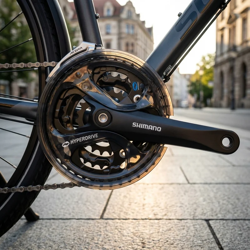 SHIMANO Kurbelgarnitur ACERA FC-M361 Kurbelgarnitur - 7-fach, 8-fach, 170 mm, 48-38, 28 Zähne