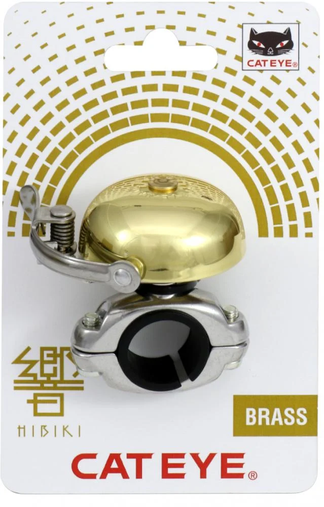 CATEYE Klingel OH-2300 OH-2300 Gold - klassische Fahrradklingel in moderner Ausführung