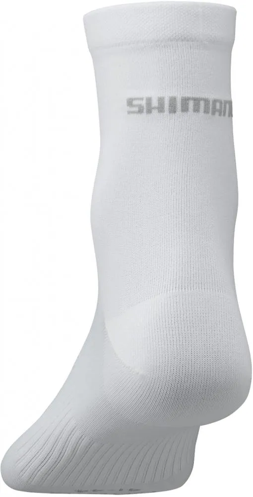 SHIMANO PERFORMANCE MID SOCKS WHITE Größe M WHITE - atmungsaktive Radsocken