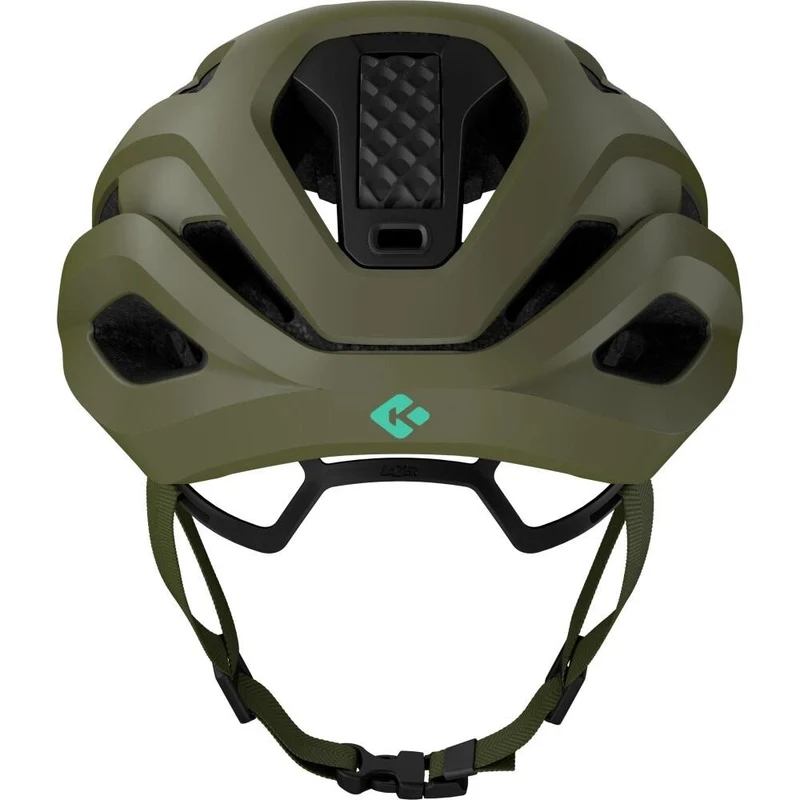 LAZER Helm Strada KinetiCore Road Matte Pine Green (M) - sicherer Rennradhelm mit Top-Belüftung