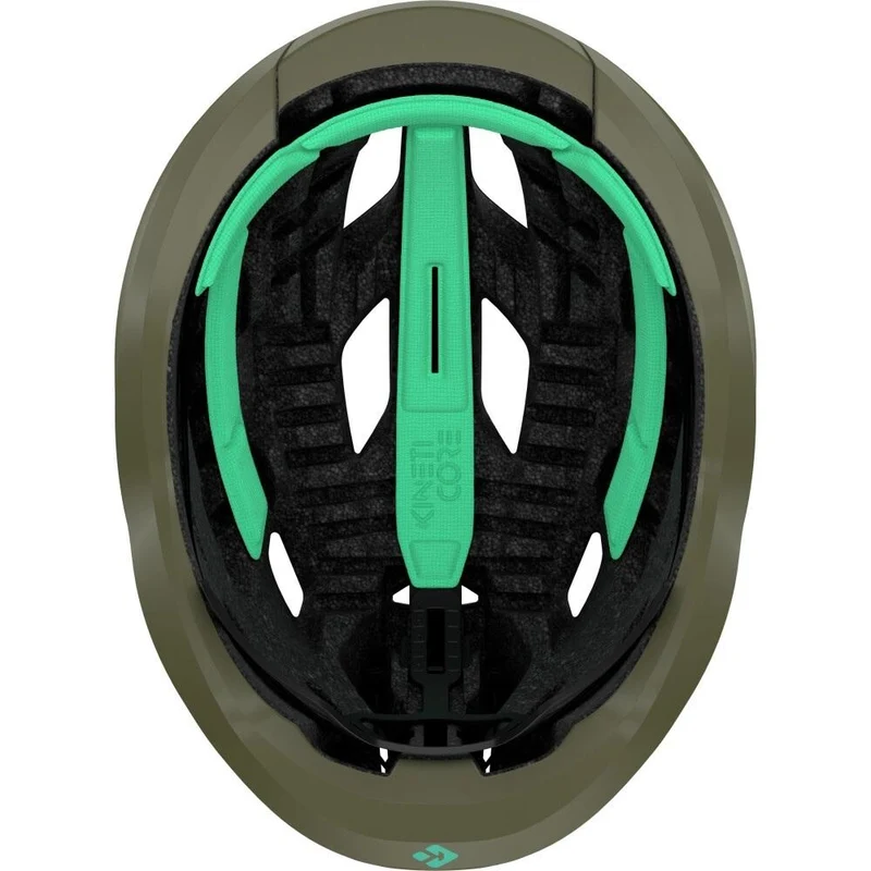 LAZER Helm Strada KinetiCore Road Matte Pine Green (M) - sicherer Rennradhelm mit Top-Belüftung