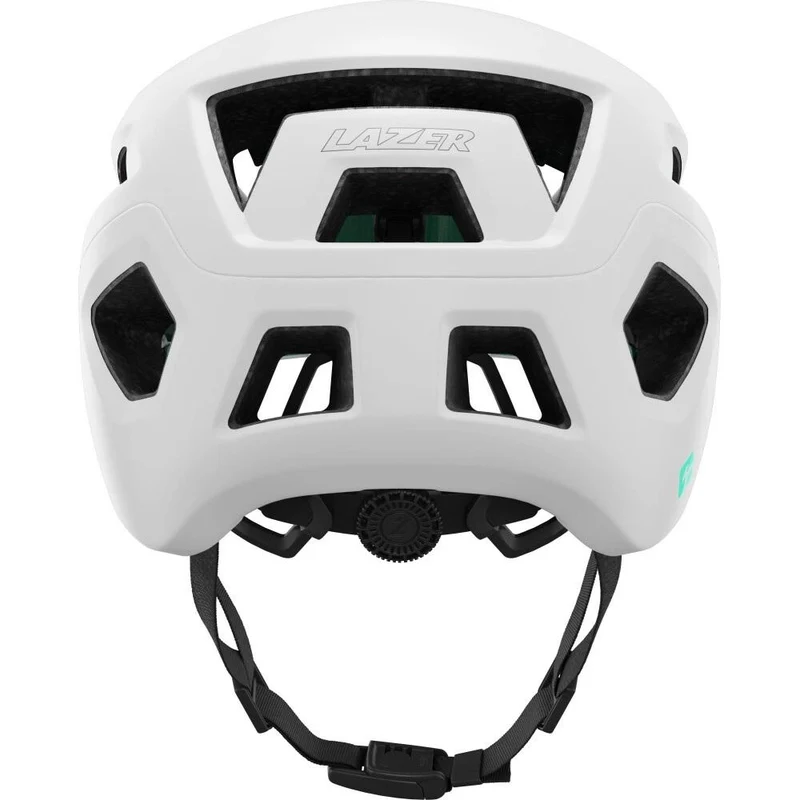 LAZER Helm Coyote KinetiCore MTB Matte Full White (S) - sicherer Trail-Helm mit Top-Belüftung