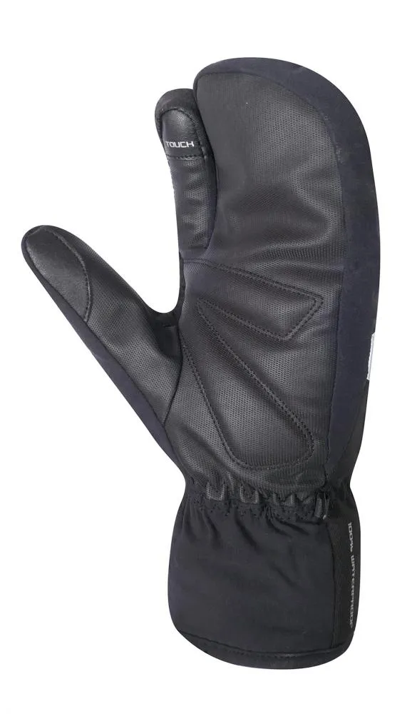 CHIBA Alaska Pro - wasserdichte Radhandschuhe Lobster-Stil, schwarz, Größe M