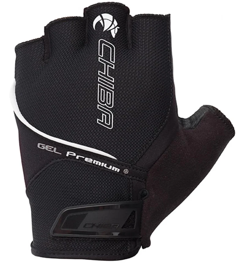 CHIBA Gel Premium - Radhandschuhe schwarz XXL mit Poron-Gelpolsterung