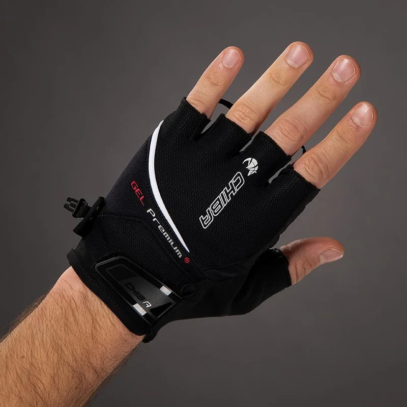 CHIBA Gel Premium - Radhandschuhe schwarz XXL mit Poron-Gelpolsterung
