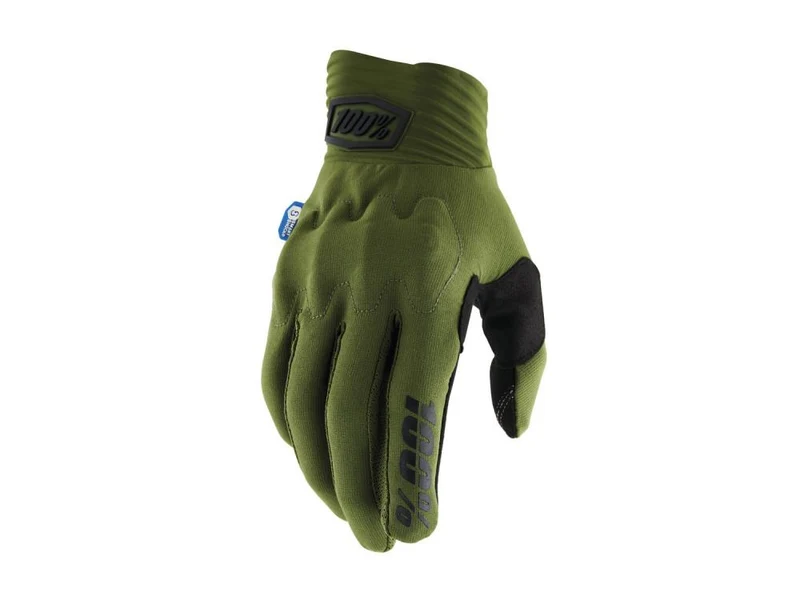 100% Cognito Smart Shock Gloves XL Army Green / Black - maximaler Schutz & Grip