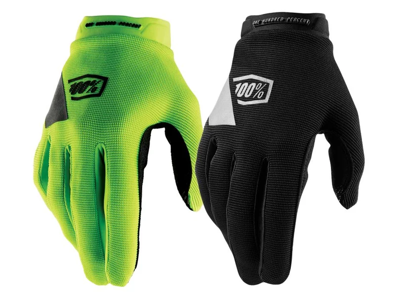 100% Ridecamp Women's Gloves L Black/Charcoal - komfortabler MTB-Handschuh mit Touchfunktion