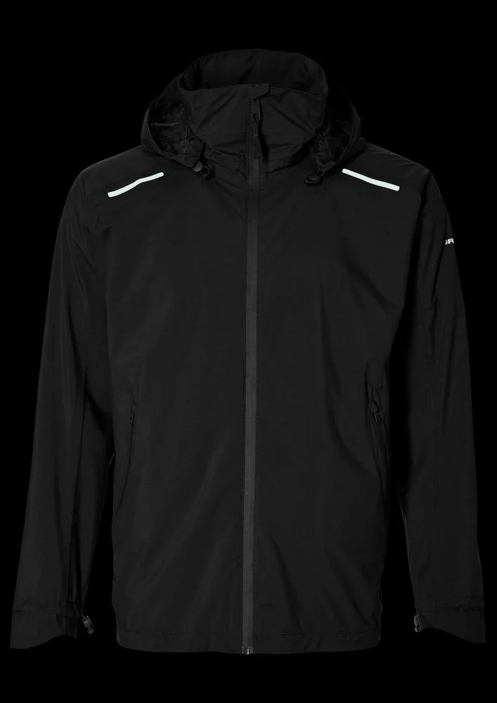 Basil Skane Herren Regenjacke schwarz XL - wasserdicht & atmungsaktiv (10.000 WP/MVP) - T-Fabric mit DWR-Beschichtung ergonomischer Schnitt reflektierend & helmtauglich