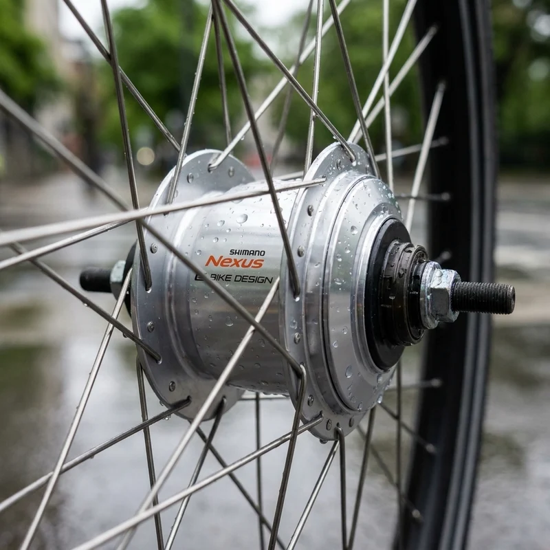 SHIMANO Getriebenabe NEXUS SG-C7000-5V - 7000-5, Silber 36 Loch