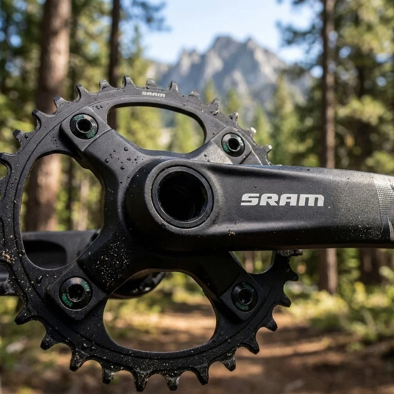 SRAM Kettenblattschrauben-Set 4-Arm Long Steel Black eMTB (104BCD) - Chainring Bolt Kit