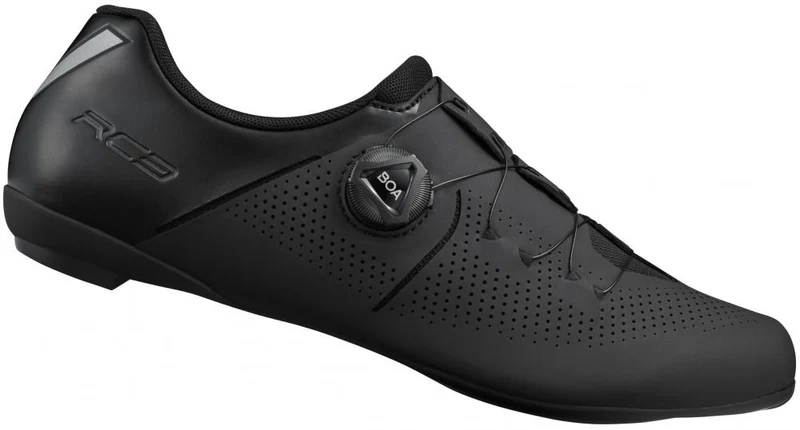 SHIMANO Fahrradschuhe RC302 Herren/Damen Road SPD-SL Größe 42 Fahrradschuhe Schwarz