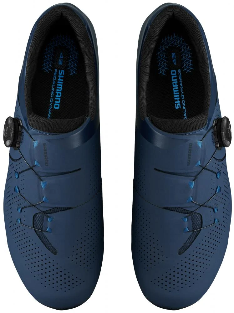 SHIMANO Fahrradschuhe RC302 Herren/Damen Road SPD-SL Größe 44, Blau