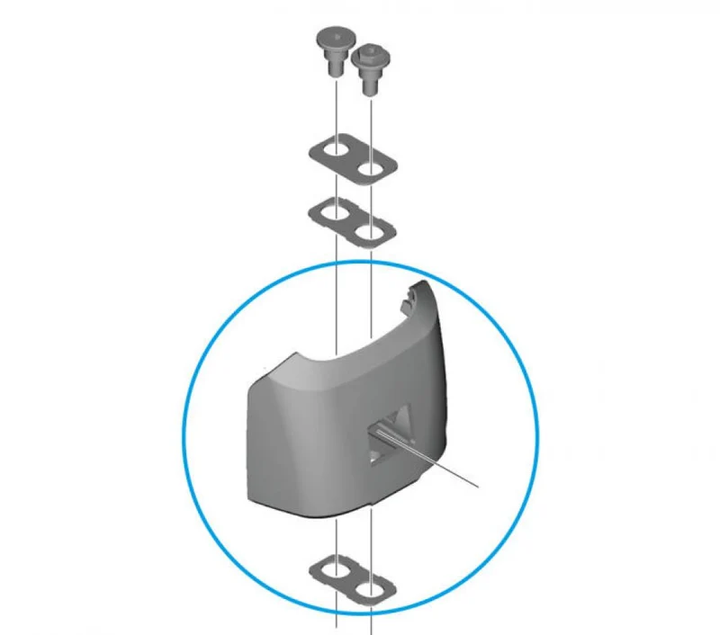 SHIMANO Unteres Gehäuse E-BIKE SYSTEMS Akkuhalter BM-EN600 - ca. 122 g