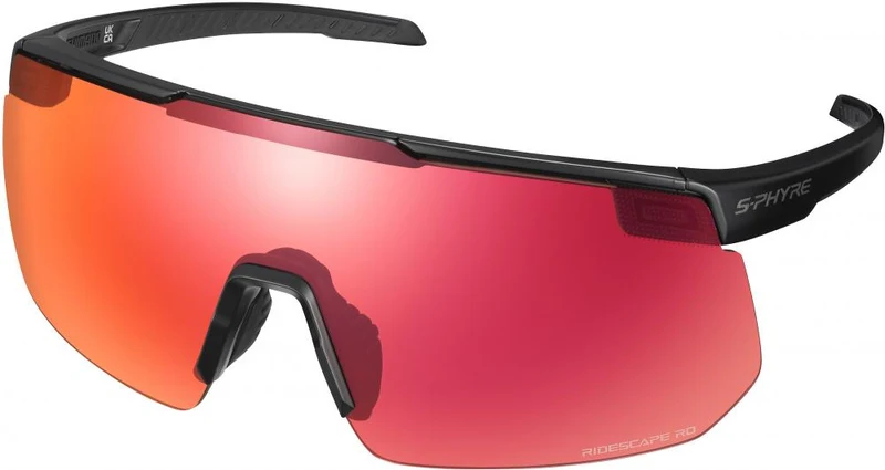 SHIMANO S-PHYRE 2 Matte Black RIDESCAPE Road - Sportbrille S, ca. 20 g
