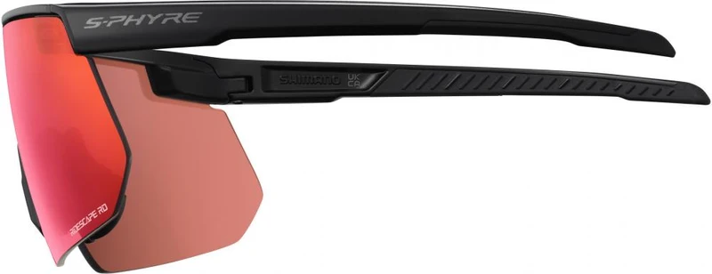 SHIMANO S-PHYRE 2 Matte Black RIDESCAPE Road - Sportbrille S, ca. 20 g
