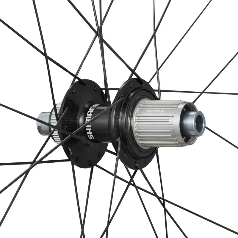 SHIMANO Laufradsatz GRX WH-RX880 700C HG Laufradsatz 24 Loch Center-Lock 100x12 mm