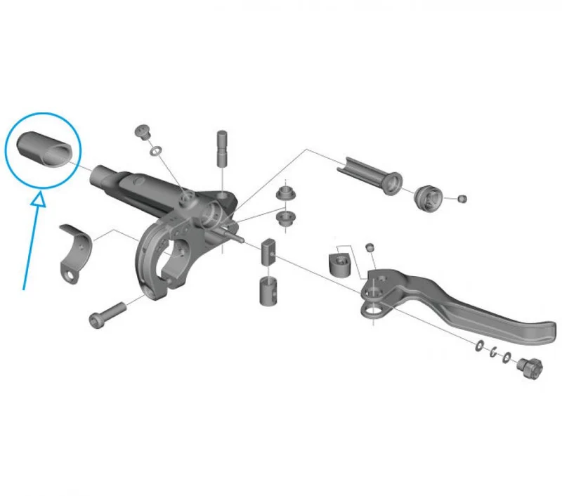 SHIMANO rechte Abdeckung Y2R09801T - CUES Bremskomponenten