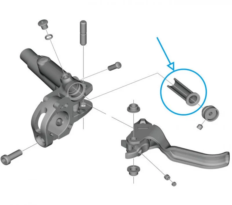 SHIMANO Membran BL-M820 - Ersatz-Membran für Bremshebel, ca. 6 g