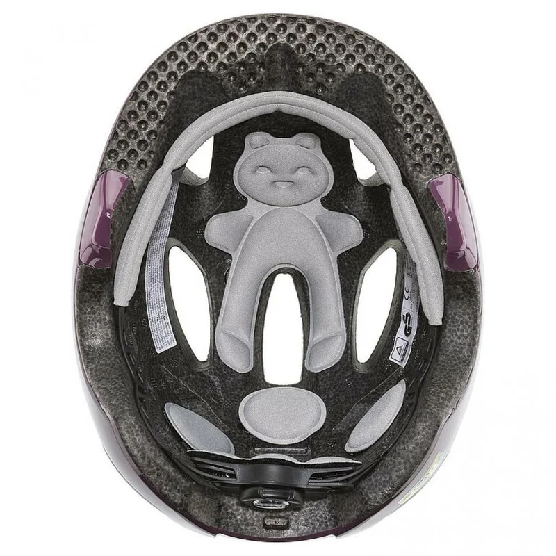 uvex oyo Kinder-Fahrradhelm plum - dust rose 50-54 Zentimeter - xTRA Shield, KID PROtect, IAS-System, EN 1078
