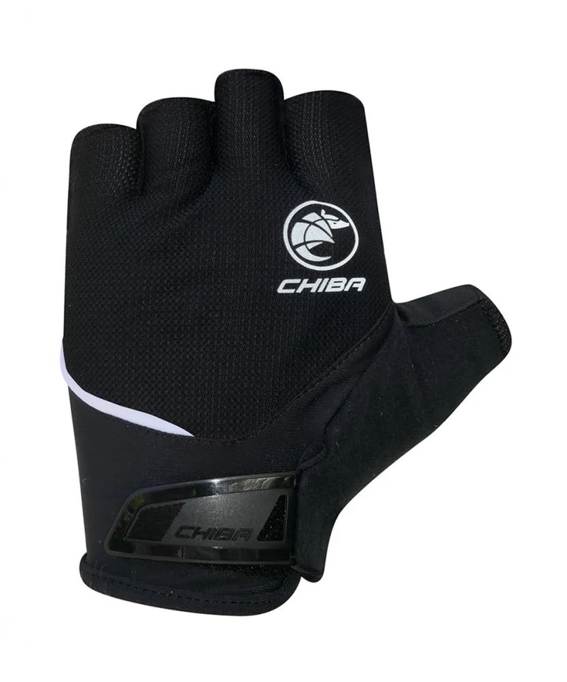 CHIBA Sport - Radhandschuhe kurzfinger, schwarz, Größe M, atmungsaktiv