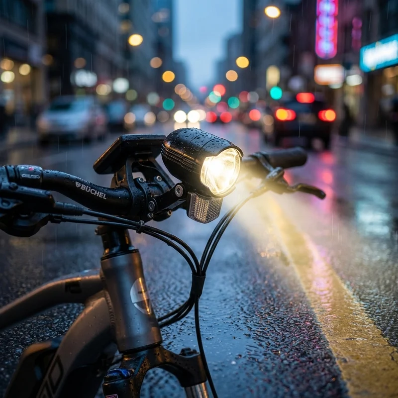 BÜCHEL Front-Scheinwerfer Shiny 80 LED E-Bike 6-48V StVZO - Frontlicht