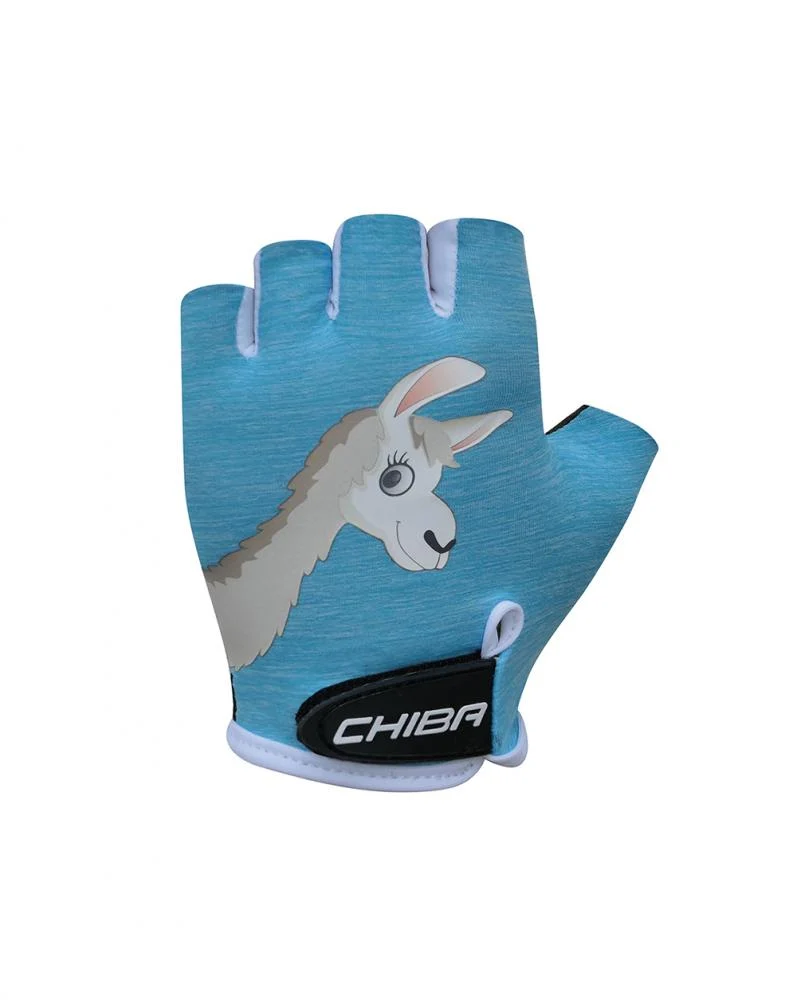CHIBA Cool Kids - Kinder Fahrradhandschuhe S türkis, Griptec Innenhand, waschbar
