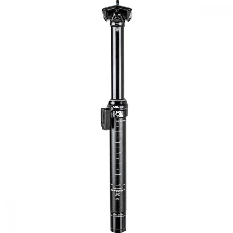 Procraft Vario-Sattelstütze D-SP.R 31,6 x 400 mm Schwarz - absenkbare Seatpost mit 125 mm Travel