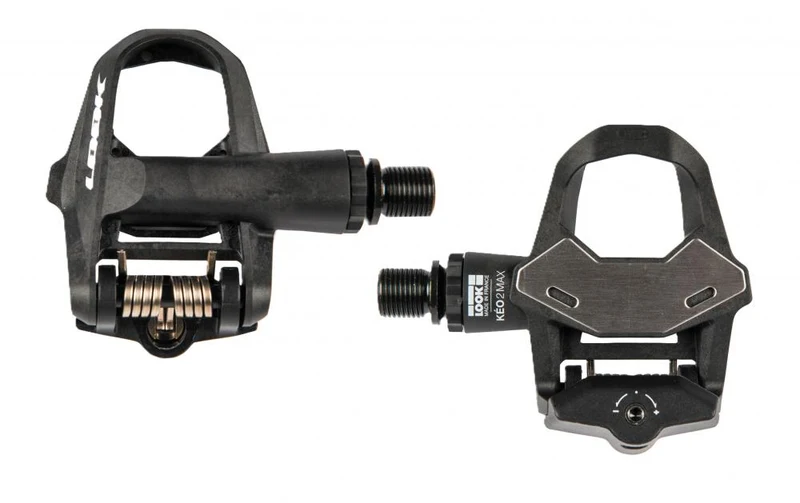 LOOK Kéo 2 Max Rennrad Klickpedal schwarz - 500 mm² Edelstahlfläche, Chromoly+ Oversize­Achse, Verstellbare Auslösehärte 8-12 Nm