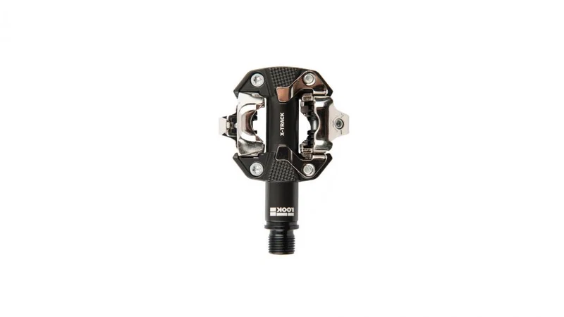 LOOK X-Track MTB Klickpedal dark grey - 350 mm² Kontaktfläche, 6-14 Nm Auslösehärte, Aluminiumkörper, SPD kompatibel