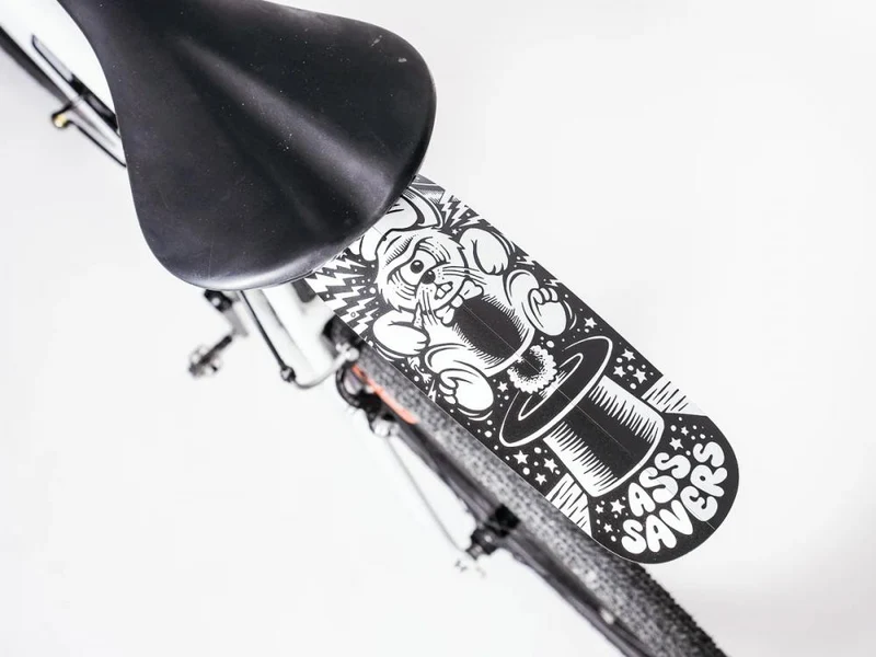 Ass Savers ASR-1 Regular Spritzschutz HR, werkzeugfreie Montage, für Rennrad/Gravel 2335 mm, 380x102 mm, 0,8 mm Polypropylen, Magic Mudguards