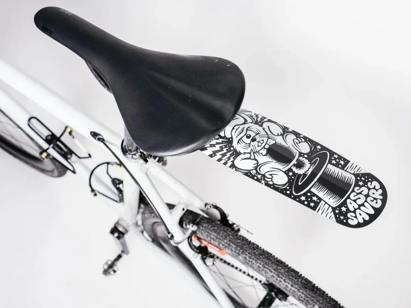 Ass Savers ASR-1 Regular Spritzschutz HR, werkzeugfreie Montage, für Rennrad/Gravel 2335 mm, 380x102 mm, 0,8 mm Polypropylen, Magic Mudguards