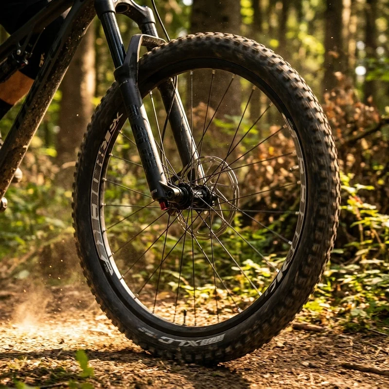 XLC Vorderrad 27.5 Zoll 6-Loch schwarz Steckachse 15mm 32-Loch Rodi Black Rock Disc schwarz Nirosta-Speichen schwarz
