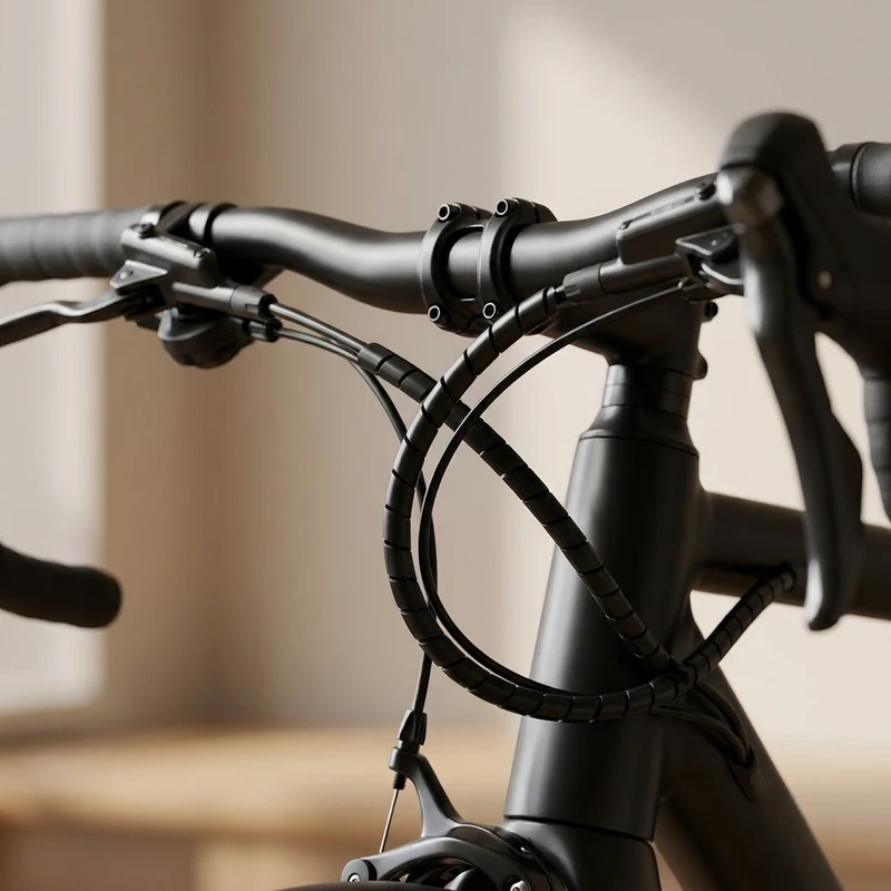 Ridewill Spiralband schwarz flexibel 5m Rolle Ø 8 mm kürzbar