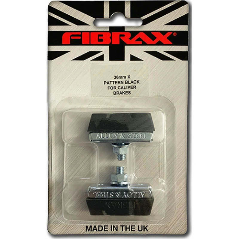 Fibrax Bremsschuhe SH292 Zangenbremse L40mm symm für Aluminium Stahlfelgen schwarz