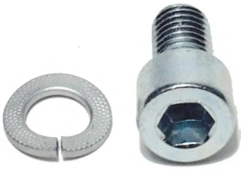 Pletscher Innensechskantschraube M10 x 20 - verzinkte Stahlschraube mit Federring, robustes Ersatzteil für Pletscher Ständer und Zubehör, silber