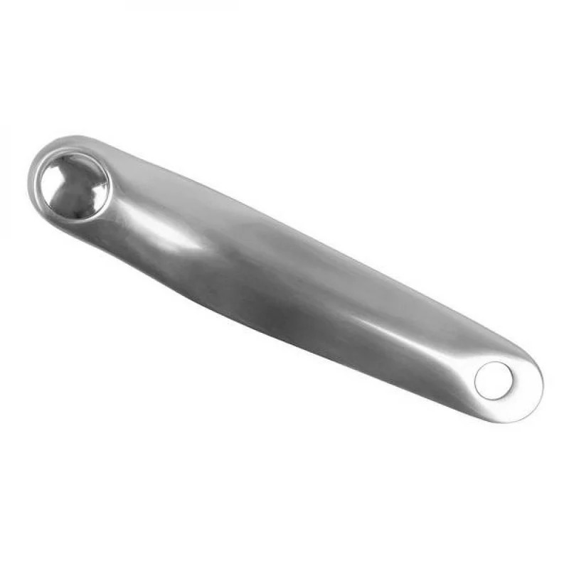 M-WAVE Kurbelsatz 38 Zähne 170 mm Aluminium Stahl 1-fach JIS silber für 1/2" x 3/32" Ketten City Trekking Räder langlebig stabil leichtgängige Kraftübertragung