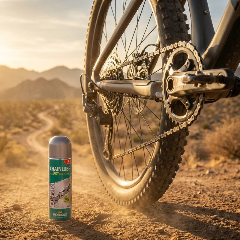 Motorex Chainlube Dry Conditions 300ml l weis - vollsynthetisches Kettenöl für trockene Bedingungen