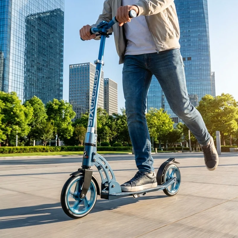 Scooter Six Degrees Aluminium BS blau, 205mm