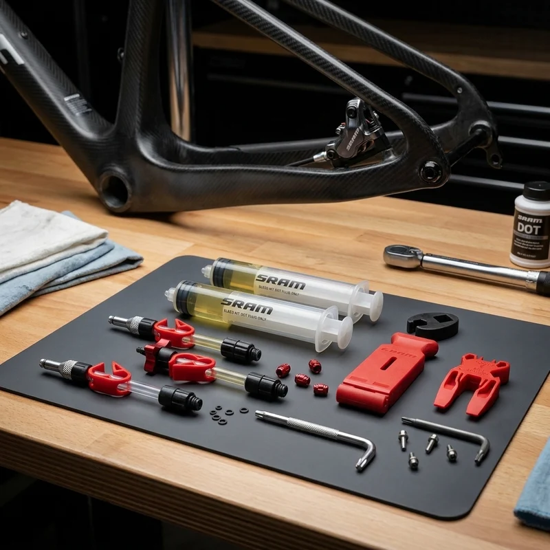 Scheibenbremsen Entlüftungs-Kit SRAM Standard V2 ohne DOT5.1 Flüssigkeit