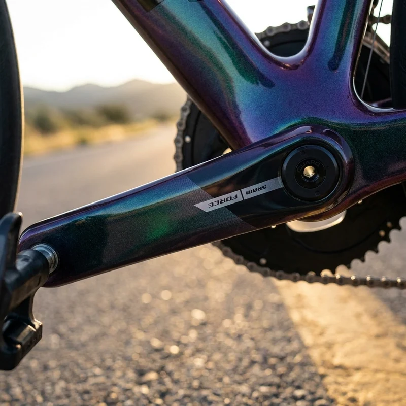 linker Arm/Powermeter Spindle Force D2 DUB,170mm,D2, DM,Carbon, Iridescent